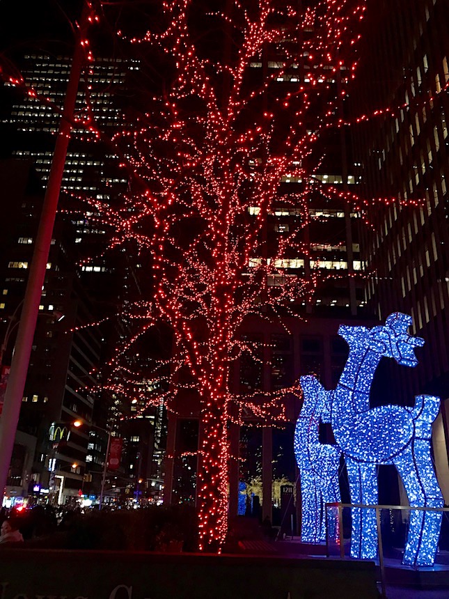 dekoracje świąteczne w Nowym Jorku
