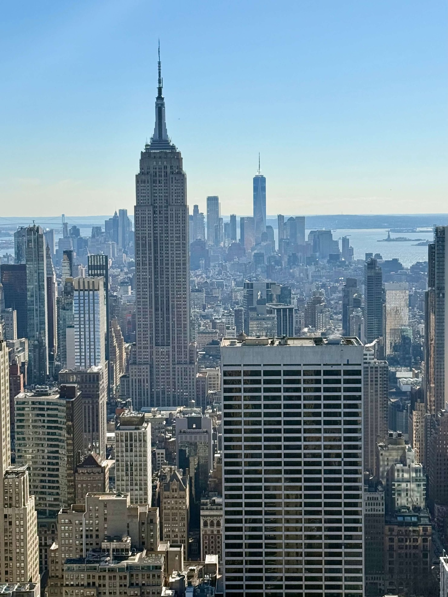 Empire State Building widziany z Top of the Rock