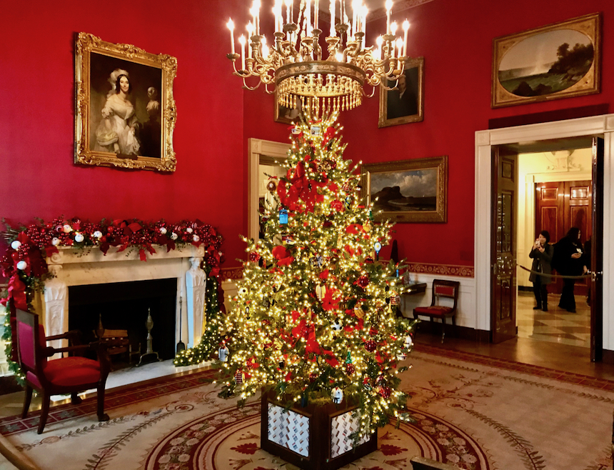 Święta w Białym Domu, czyli dekoracje świąteczne w siedzibie prezydenta USA.
